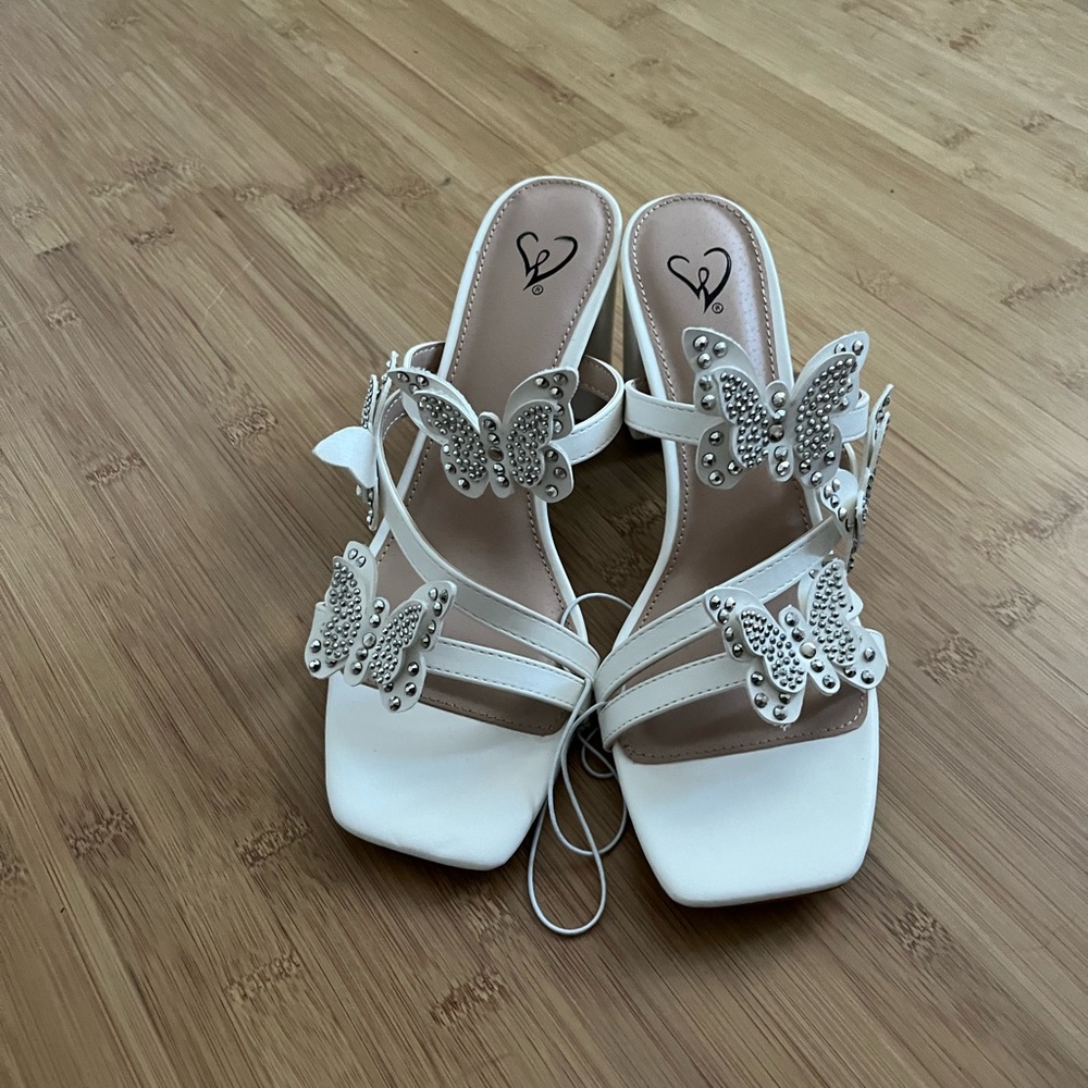 Butterfly Rhinestone Mules - Picture 4 of 5